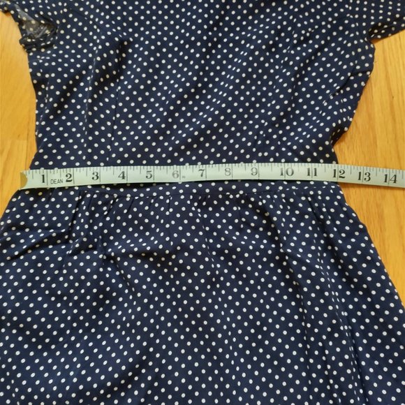 Delia's Navy and White Polka Dot Dress - Size XS - Picture 4 of 5